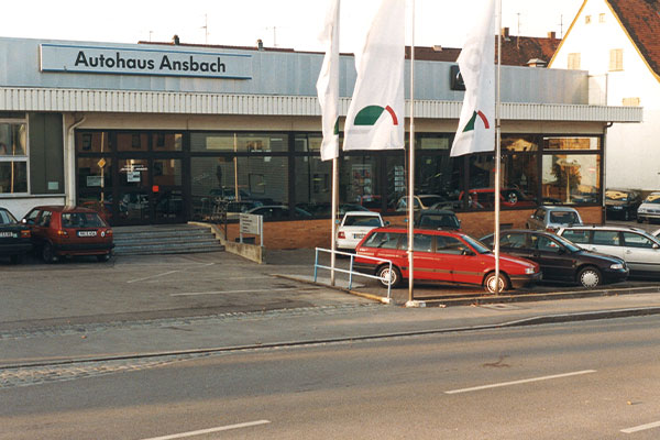 Autohaus Ansbach, Alt, Außen, Früher